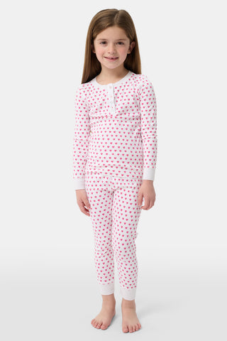 Roller Rabbit Pink Kids Hearts Pajamas