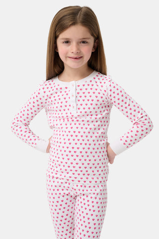 Roller Rabbit Pink Kids Hearts Pajamas