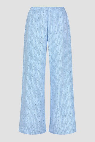 Roller Rabbit Blue Tonal Hearts Vine Monroe Pant
