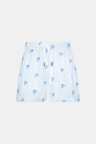 Roller Rabbit Blue Mens Mini Monkey Swim Trunk