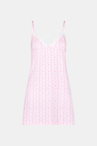 Roller Rabbit Coral Hearts Vine Orchard Slip Dress