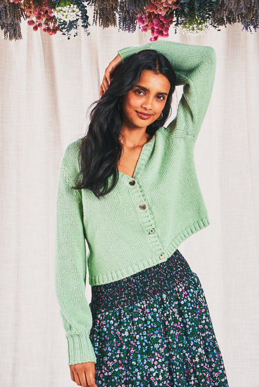 Roller Rabbit Sage Wylie Cardigan