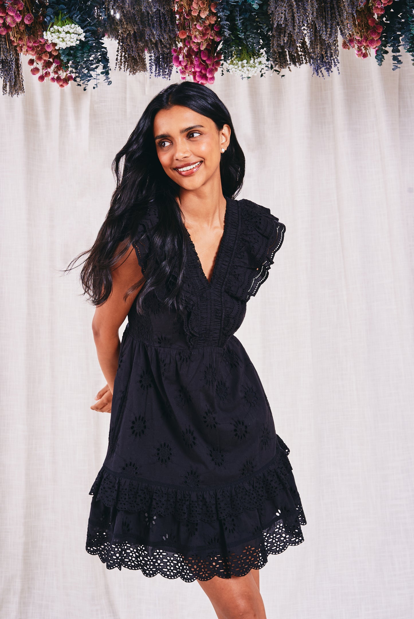 Roller Rabbit Black Eyelet Ondika Dress