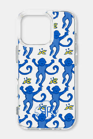 Roller Rabbit Blue Monkey IPhone Case