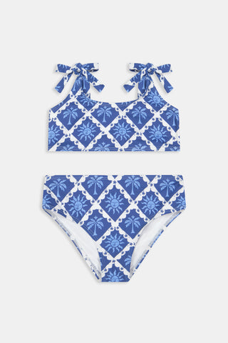 Roller Rabbit Navy Kids Sunny Days Cora Bikini
