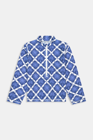 Roller Rabbit Navy Kids Sunny Days Rashguard