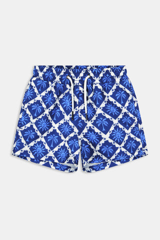 Roller Rabbit Navy Boys Sunny Days Swim Trunk
