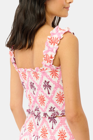 Roller Rabbit Pink Sunny Days Sabrina Top