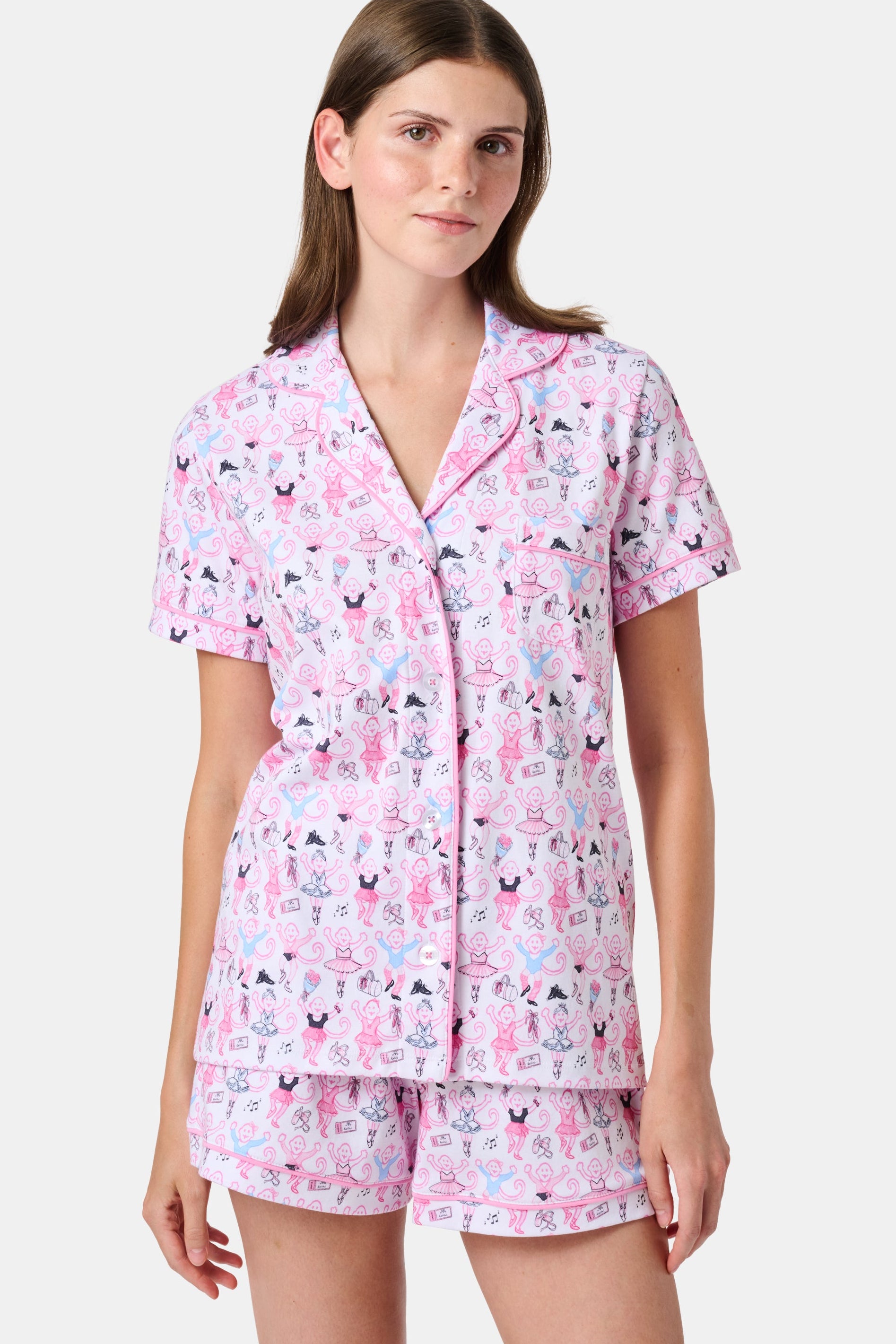 Monkey Pirouette Polo Pajamas