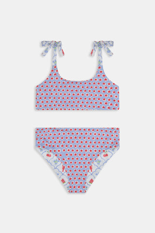 Roller Rabbit Blue Kids 4th Of Jemina/Starry Dot Cora Bikini