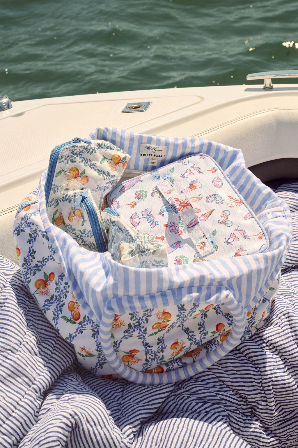 Floral Monkey Trellis Backpack | Roller Rabbit x Hill House