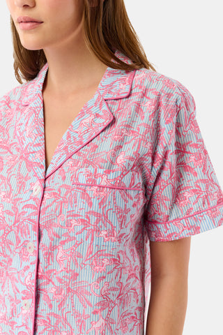 Roller Rabbit Pink Jungle Toile Stripe Liza Set