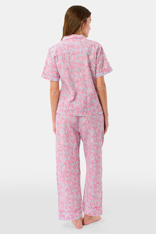 Roller Rabbit Pink Jungle Toile Stripe Liza Set