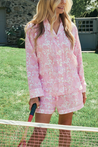 Roller Rabbit Pink Piña Palms Leila Lounge Set