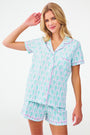 Roller Rabbit Mint Lovely Monkey Polo Pajamas