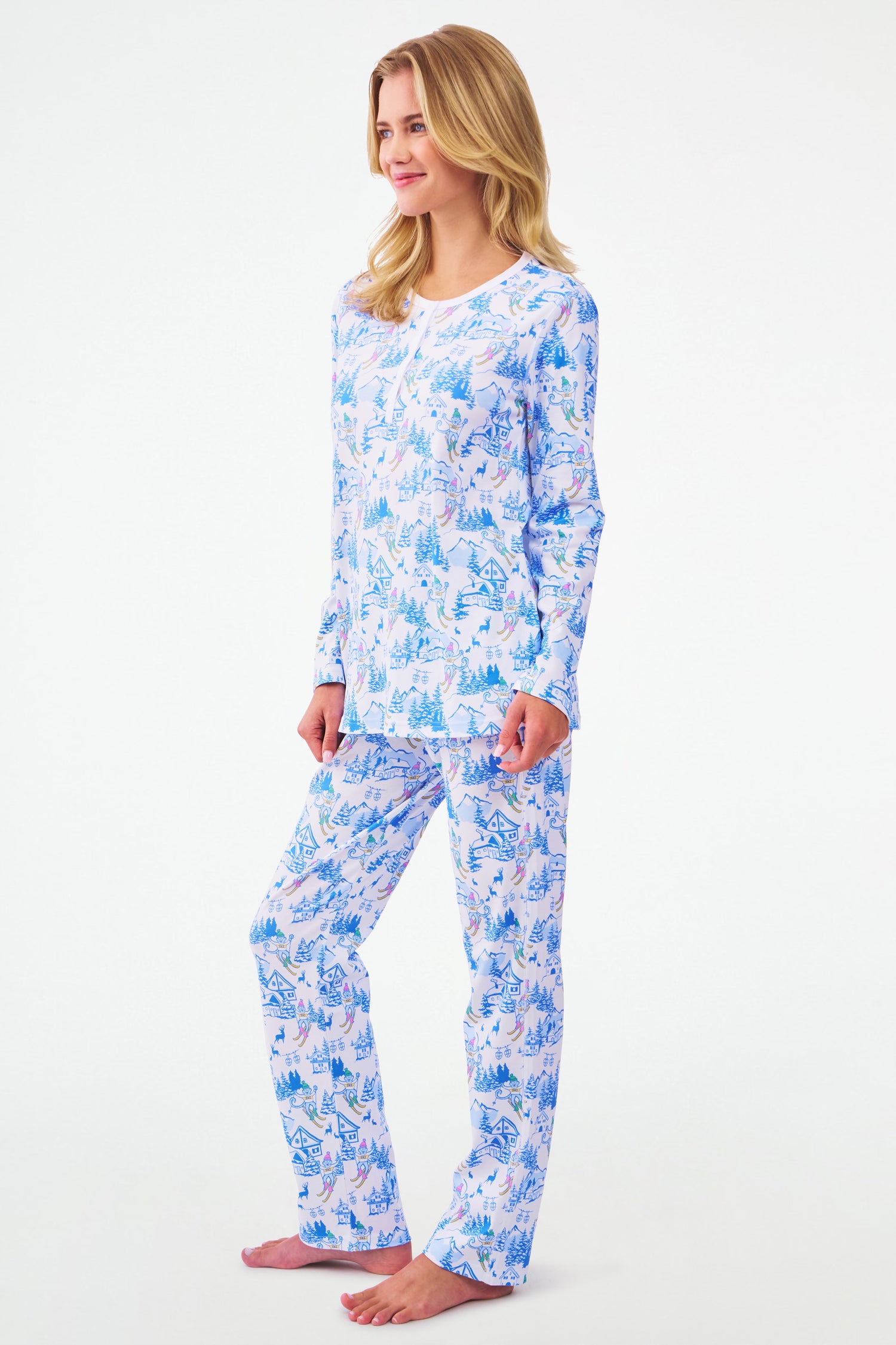 Roller Rabbit Ski Toile Pajamas