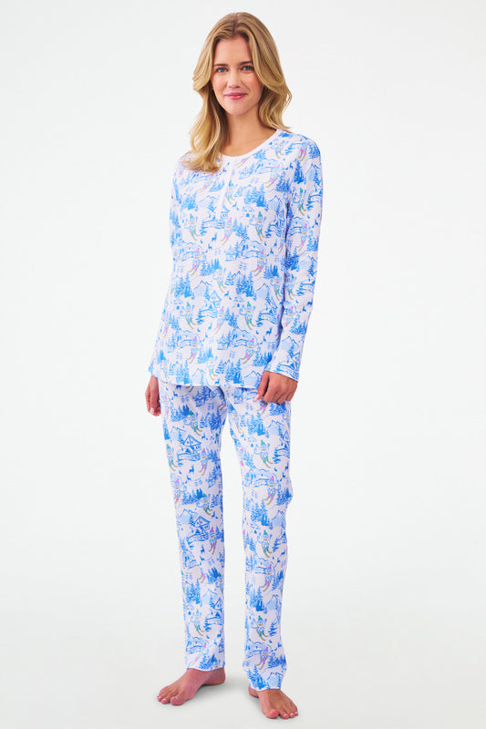 Roller Rabbit Ski Toile Pajamas