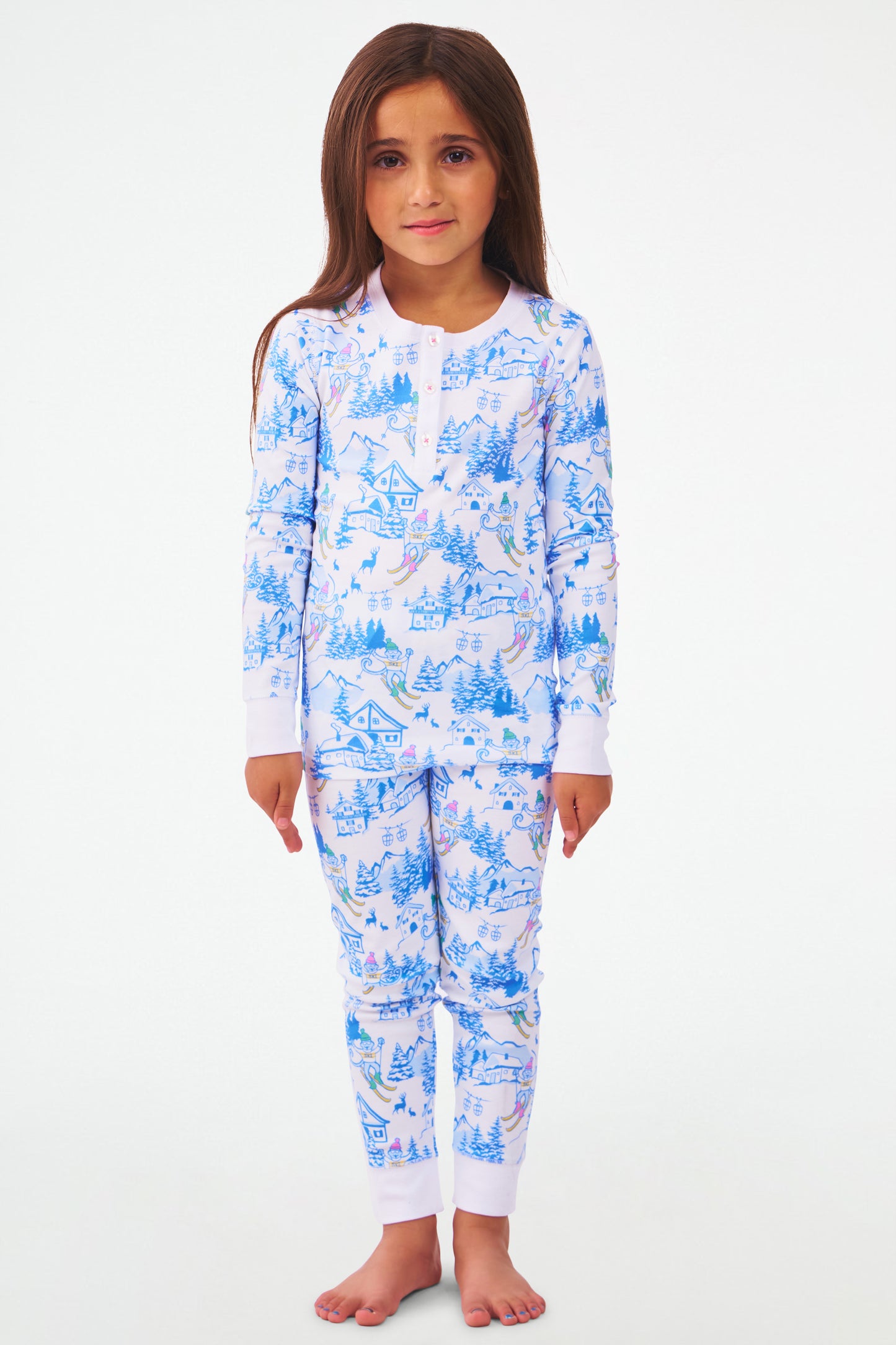 Roller Rabbit Kids Ski Toile Pajamas