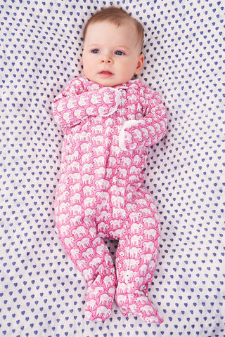 Infant Hathi Zipper Footie