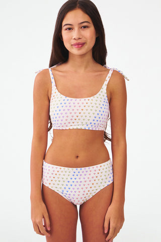 Roller Rabbit Kids Disco Hearts Cora Bikini