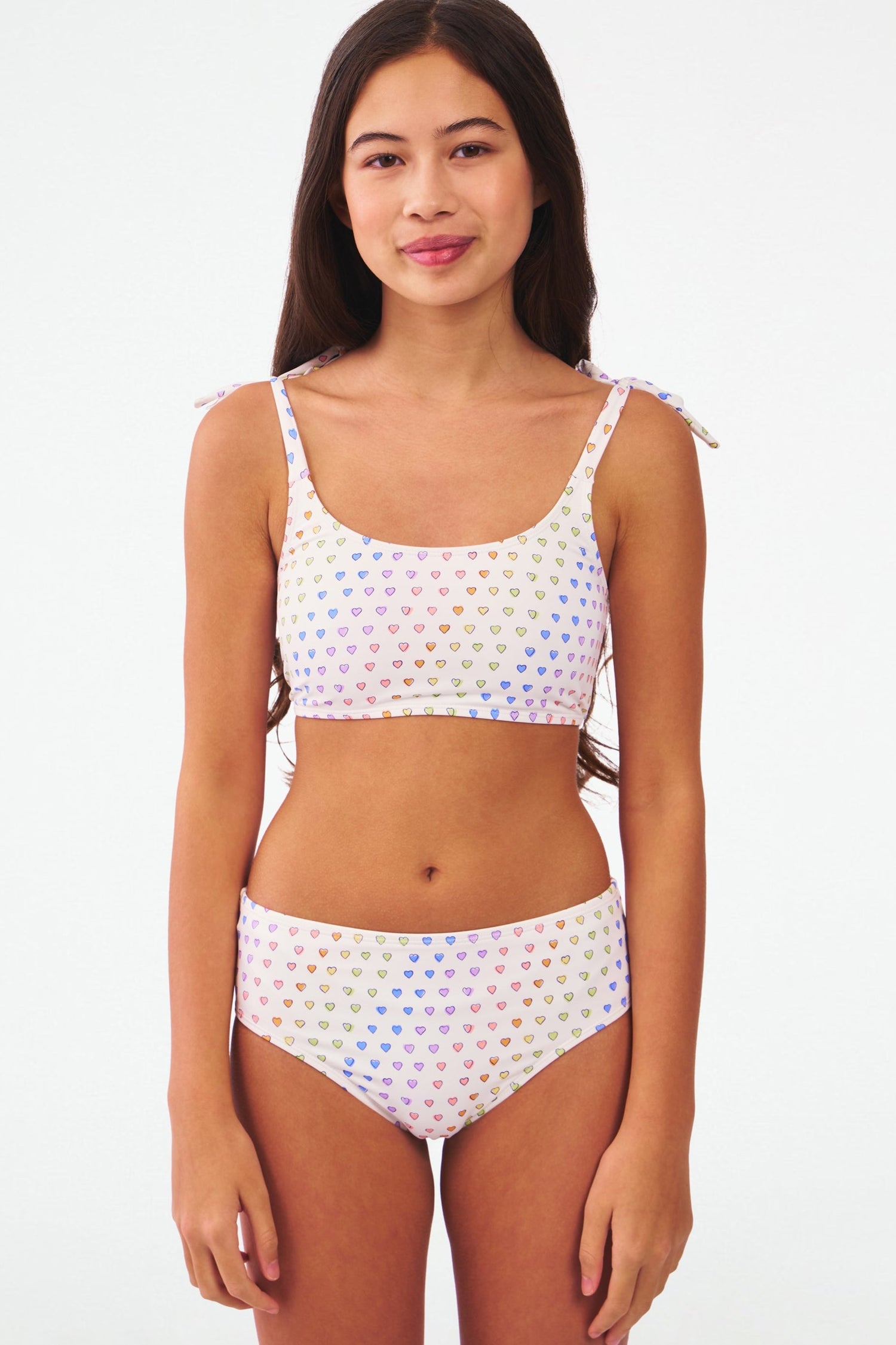 Roller Rabbit Kids Disco Hearts Cora Bikini