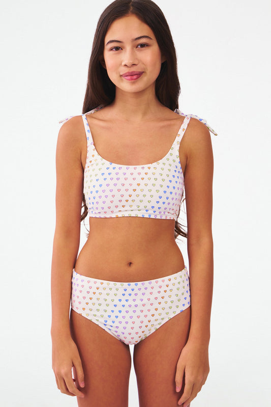 Roller Rabbit Kids Disco Hearts Cora Bikini