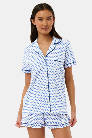 Roller Rabbit Blue Hearts Polo Pajamas