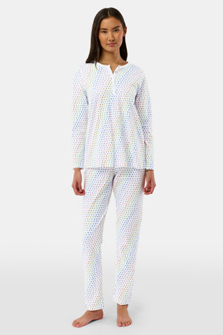 Roller Rabbit Rainbow Disco Hearts Pajamas