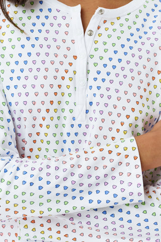Roller Rabbit Rainbow Disco Hearts Pajamas