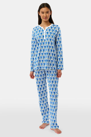 Roller Rabbit Blue Monkey Pajamas