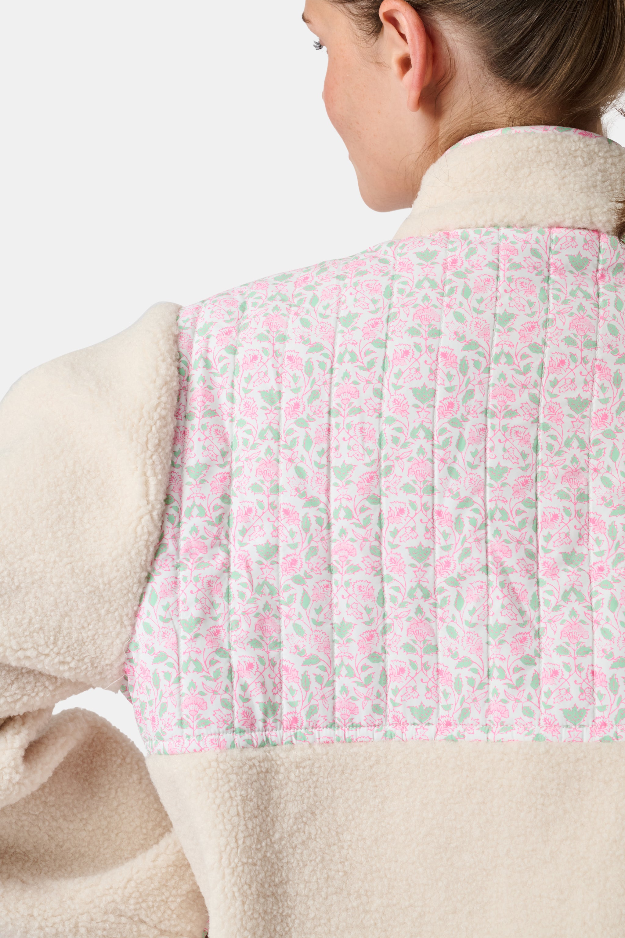 Garden Gate Floral Marina Fleece Jacket | Roller Rabbit