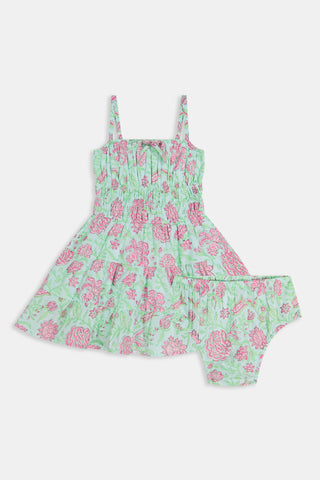 Roller Rabbit Pink Kids Camellia Block Karla Dress