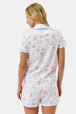 Roller Rabbit Multi Monkey Said Yes Polo Pajamas