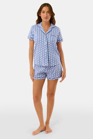 Roller Rabbit Blue Hathi Polo Pajamas