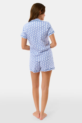 Roller Rabbit Blue Hathi Polo Pajamas