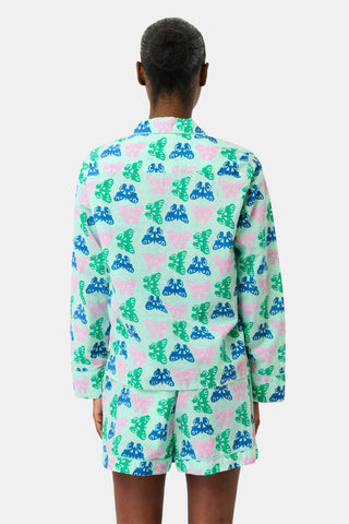 Roller Rabbit Green Butterfly Skies Heather Lounge Set