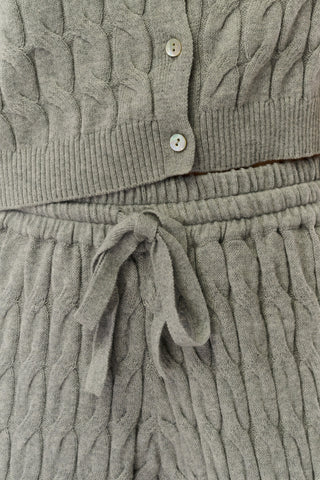 Roller Rabbit Grey Mini Cables Olivia Pant