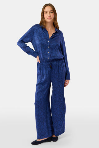 Roller Rabbit Navy Morris Floral Paige Pant