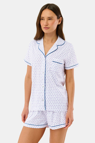 Roller Rabbit Lavender Hearts Polo Pajamas