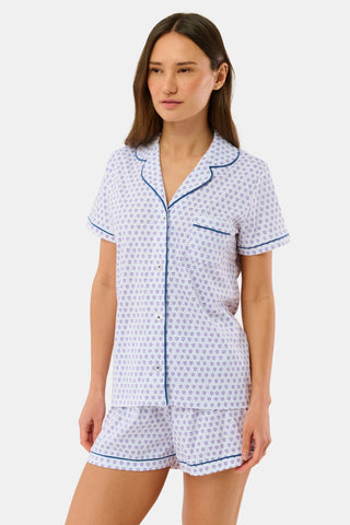 Roller Rabbit Lavender Hearts Polo Pajamas