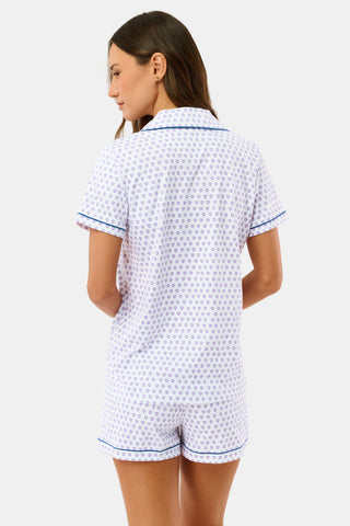 Roller Rabbit Lavender Hearts Polo Pajamas