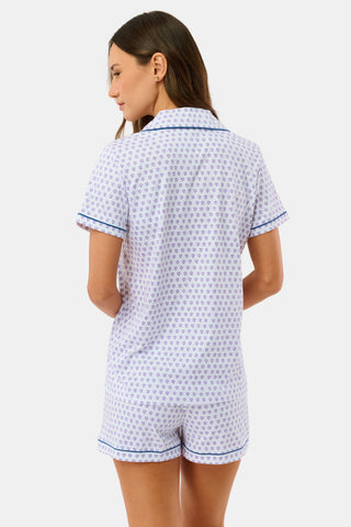 Roller Rabbit Lavender Hearts Polo Pajamas