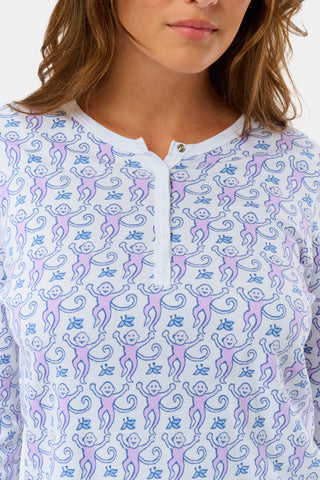 Roller Rabbit Lavender Monkey Pajamas