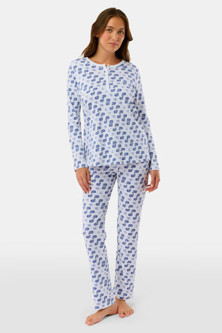 Roller Rabbit Blue Moby Pajamas
