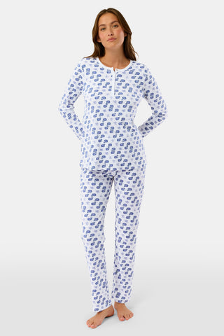 Roller Rabbit Blue Moby Pajamas