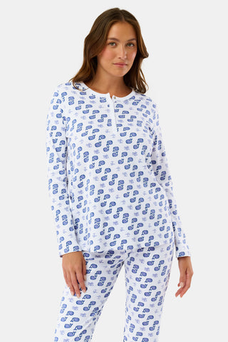 Roller Rabbit Blue Moby Pajamas