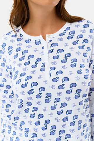 Roller Rabbit Blue Moby Pajamas