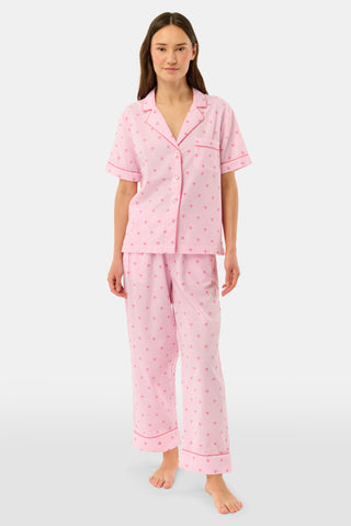 Roller Rabbit Pink Mini Hearts Liza Set