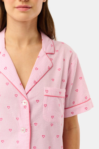 Roller Rabbit Pink Mini Hearts Liza Set