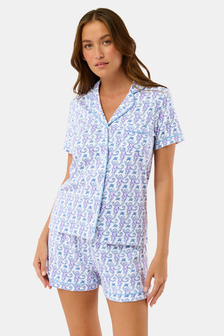 Roller Rabbit Lavender Monkey Polo Pajamas